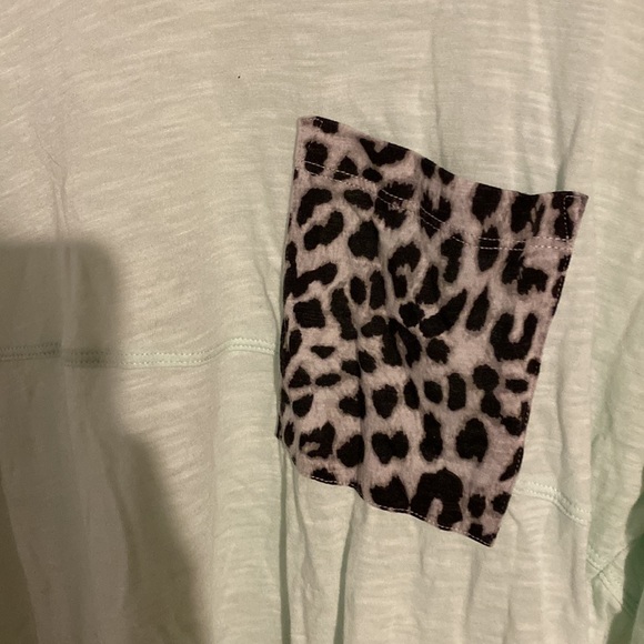 Pink Victoria’s Secret Long sleeve teal shirt Medium *like new* - Picture 2 of 5